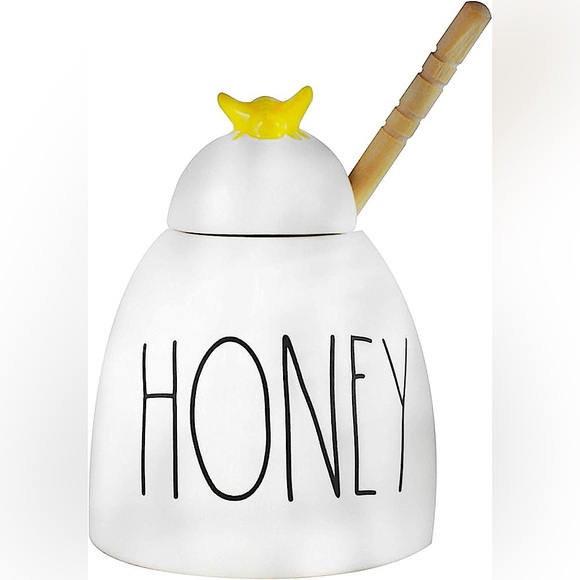 Rae Dunn honey pot. - Picture 3 of 6